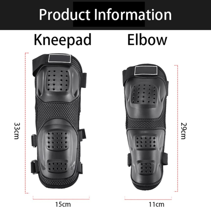 Set protectii de Genunchi/Coate pentru motocicleta - negru [2]