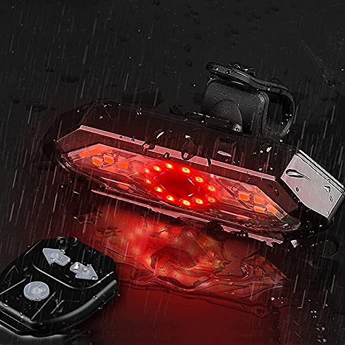 Set semnalizator Bicicleta, Incluse claxon, Incarcare USB, 5 moduri de lumina, IP65 Rezistent la Apa si Praf, Usor de Instalat - Negru [10]