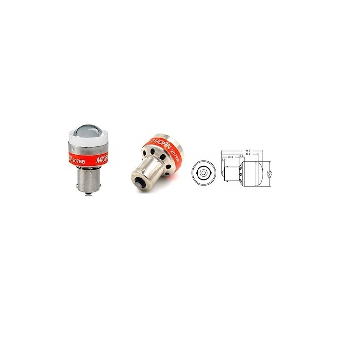 Sirena mers inapoi cu bec LED 1W HIGH POWER Sunet BEEP-BEEP  -12V [4]