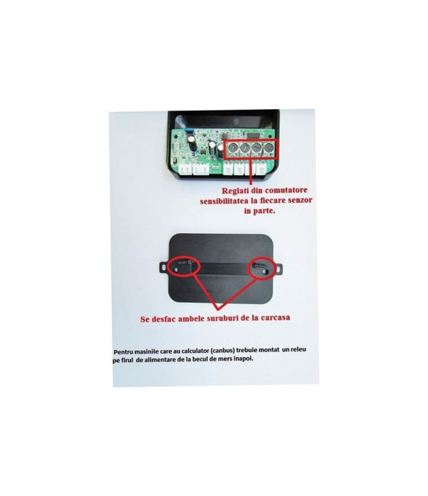 Sistem 4 senzori parcare cu display si sunet 12V Cod: 4001/HL [2]