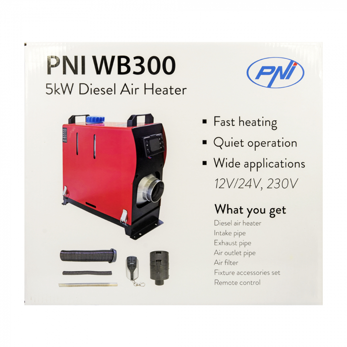 Sistem de incalzire auto stationara PNI WB300 Diesel 5kW 12V, 24V, 230V, 10 niveluri de putere sirocou [7]