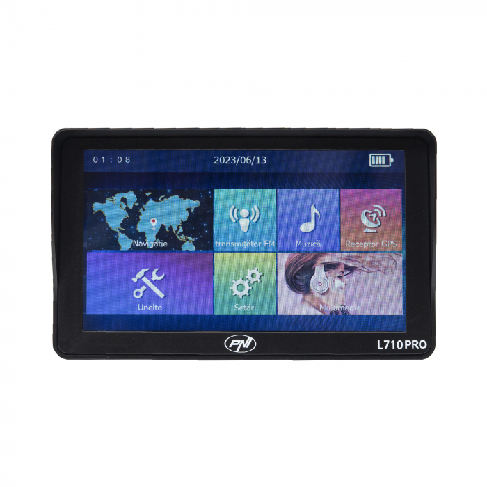 Sistem de navigatie GPS PNI L710 PRO cu parasolar, 7 inch, 800 MHz, 256MB DDR, 16GB memorie interna, FM transmitter, cu doua alimentatoare auto incluse [8]