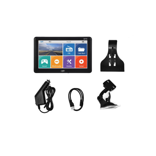 Sistem de navigatie gps pni l810 ecran 7 inch, 800 mhz, 256mb ddr, 8gb memorie interna, fm transmitter [6]