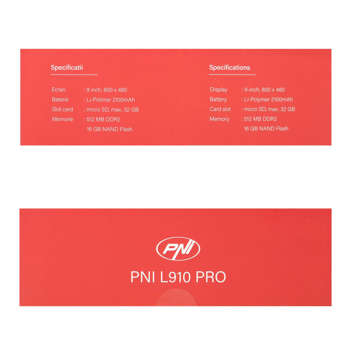 Sistem de navigatie GPS PNI L910 PRO cu parasolar, 9 inch, 800 MHz, 512MB DDR, 16GB memorie interna, FM transmitter, negru [14]