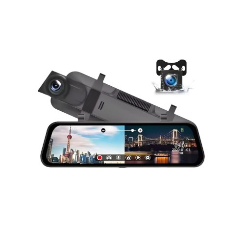 Sistem DVR oglinda cu 3 camere fata , interior si camera marsarier [1]