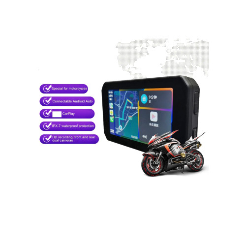 Sistem GPS moto cu DVR si camera marsarier + senzori presiune 12V cu 2 camere [4]