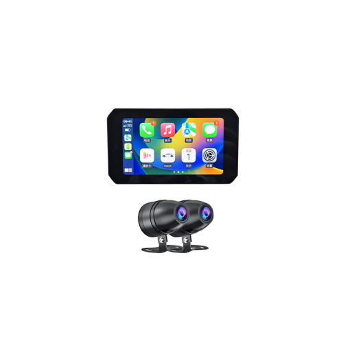 Sistem GPS moto cu DVR si camera marsarier + senzori presiune 12V cu 2 camere [9]