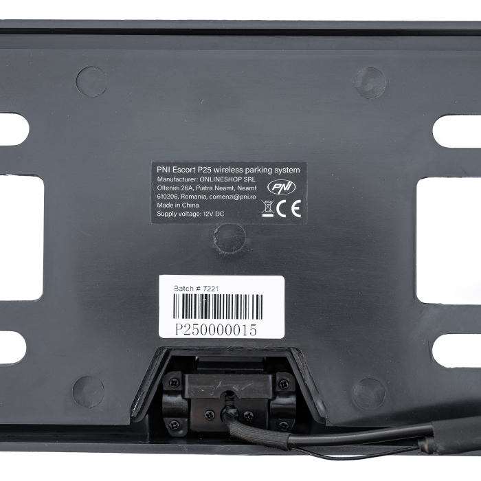 Sistem parcare wireless PNI Escort P25 cu display LCD 4.3 inch integrat in oglinda retrovizoare si camera integrata in suport de numar de inmatriculare, 480P, unghi 110 grade [7]