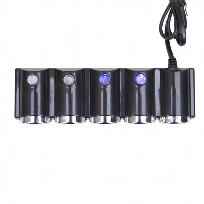 Spliter bricheta auto PNI Lighter 04 12V/24V 4 iesiri, 2xUSB, indicator LED [9]