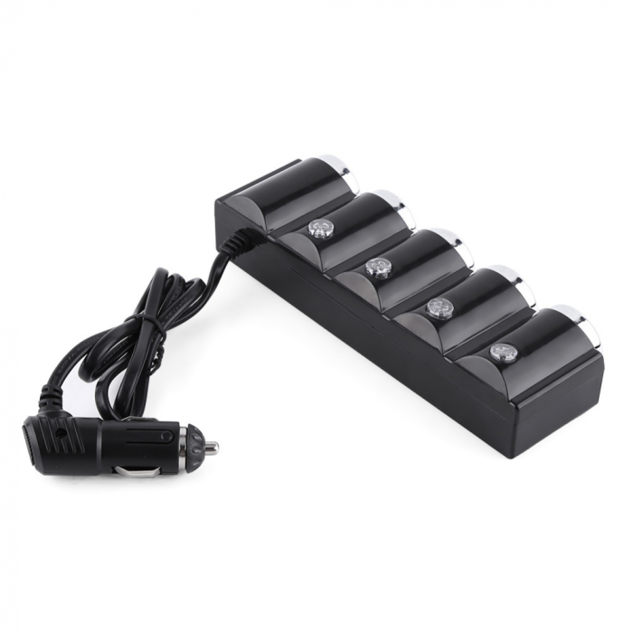 Spliter bricheta auto PNI Lighter 04 12V/24V 4 iesiri, 2xUSB, indicator LED [4]