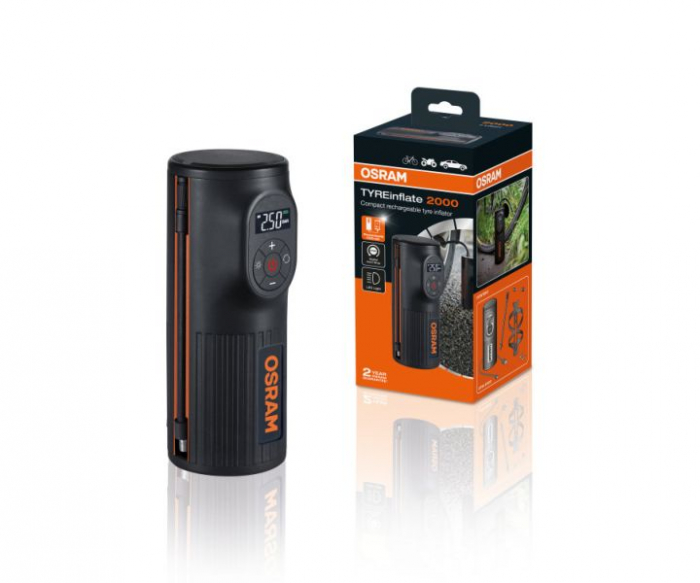 Compresor Auto Cu Acumulator 5200 Mah Si Afisaj Digital Tyreinflate 2000 Osram [5]