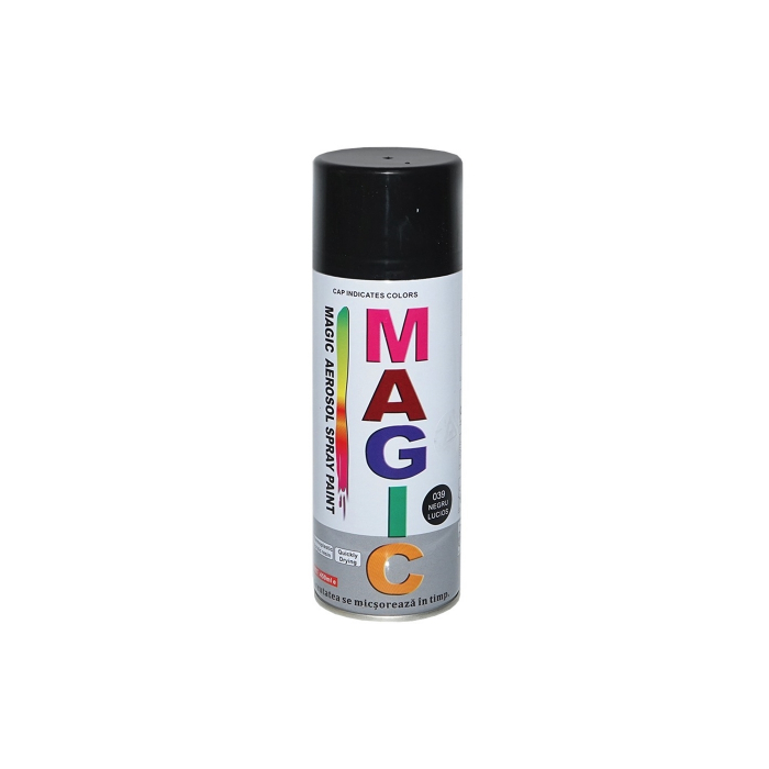 Spray vopsea Magic NEGRU LUCIOS 400ml Cod: 039 [1]