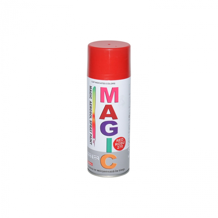 Spray vopsea MAGIC ROSU 400ml Cod: 270 [1]