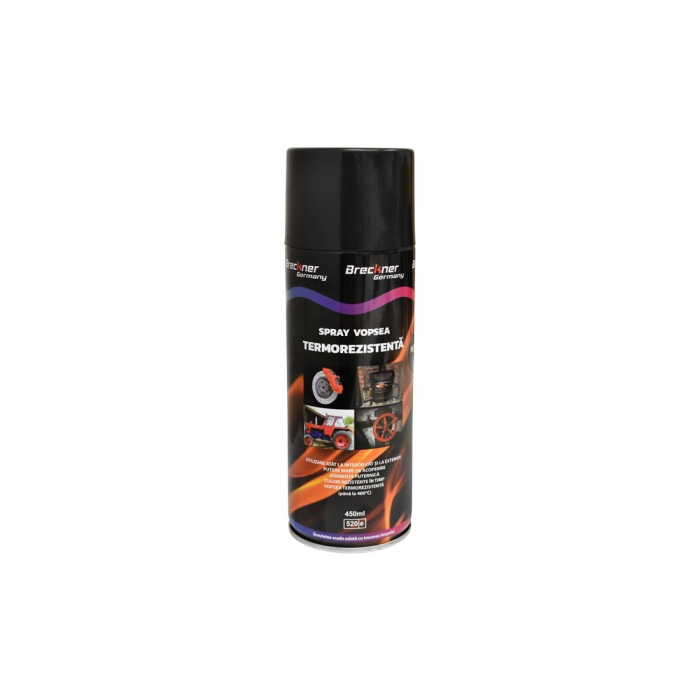 Spray vopsea NEGRU rezistent termic pentru etriere 450ml. Breckner Cod: BK83114 [1]