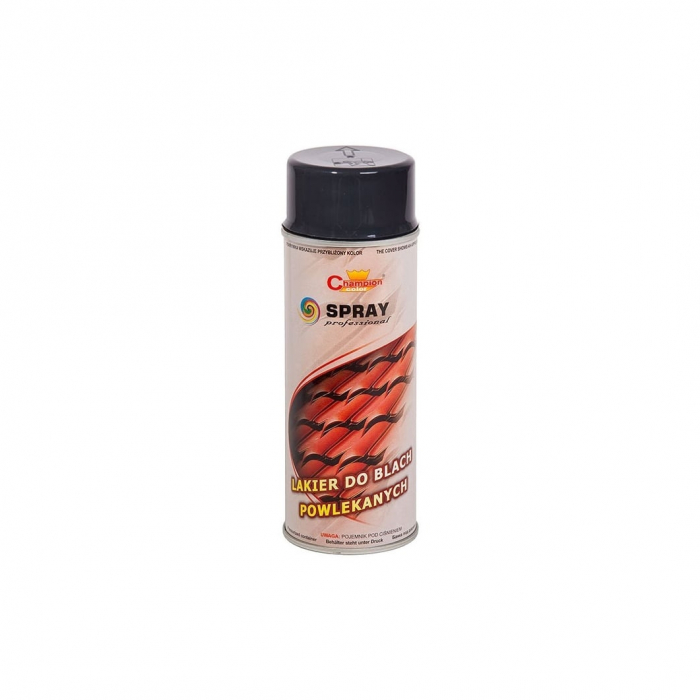 Spray vopsea Profesional CHAMPION pentru tabla / acoperis 400ml Maro-Gri Cod: RAL 8019 [1]