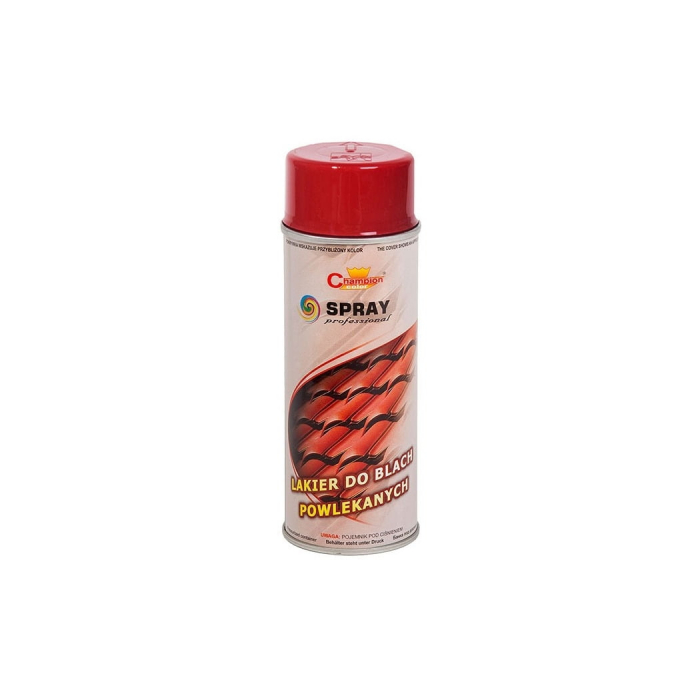 Spray vopsea Profesional CHAMPION pentru tabla / acoperis 400ml Maro - Rosu Cod: RAL 3011 [1]