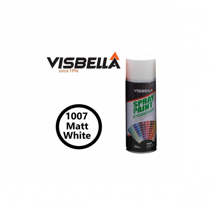 Spray vopsea Visbella Alb Mat 400ml Cod: 1007 [1]