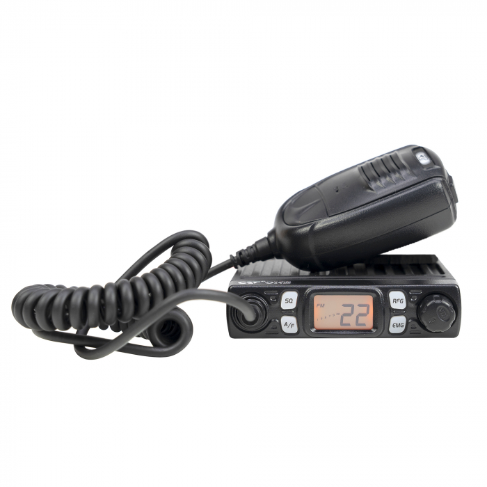 Statie radio CB CRT One V, cu Vox, S-Metru, 4W, ASQ, 12V, RF Gain [6]