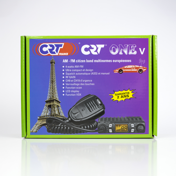 Statie radio CB CRT One V, cu Vox, S-Metru, 4W, ASQ, 12V, RF Gain [4]