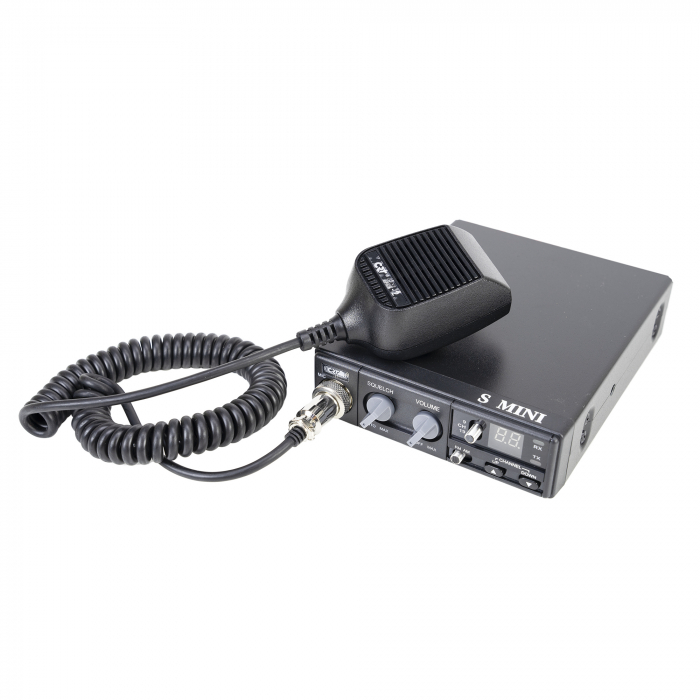 Statie radio CB CRT S Mini Dual Voltage, 12/24V, 4W, cu ASQ, AM-FM [7]