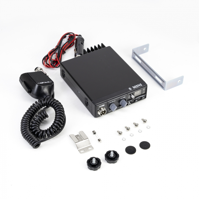 Statie radio CB CRT S Mini Dual Voltage, 12/24V, 4W, cu ASQ, AM-FM [3]