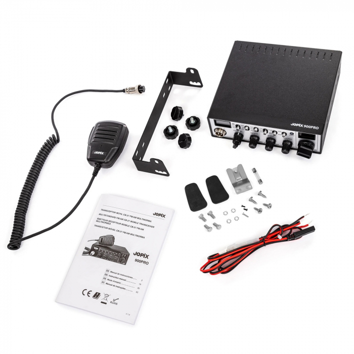 Statie radio CB JOPIX 900PRO 40CH, AM/FM, 4W, ASQ, 12-24V [12]