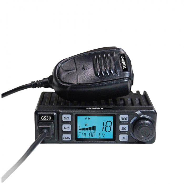 Statie radio CB JOPIX GS30 40 CH AM/FM 12-24V ASQ RF Gain ecran Multicolor [7]