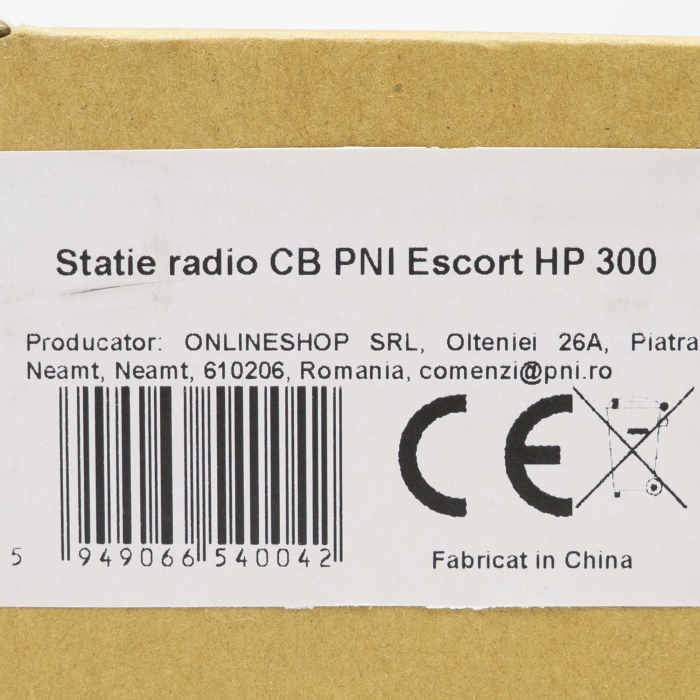 Statie radio CB Moonraker Alien-300 40CH, AM/FM, 4W, 12V, negru [6]