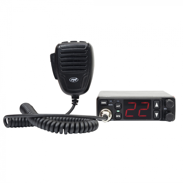 Statie radio CB PNI Escort HP 5500, multistandard, 4W, AM-FM, 12V/24V, ASQ, RF Gain, mufa de bricheta inclusa [16]