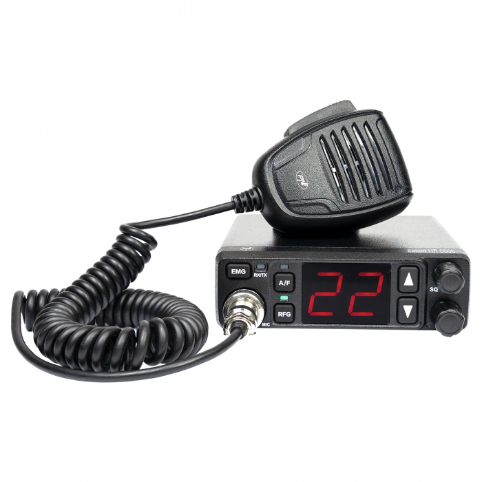 Statie radio CB PNI Escort HP 5500, multistandard, 4W, AM-FM, 12V/24V, ASQ, RF Gain, mufa de bricheta inclusa [2]