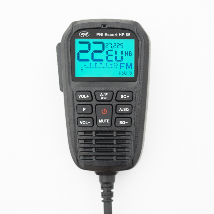 Statie radio CB PNI Escort HP 65 ASQ, multi-norma, Noise Blanker, ASQ, SQ reglabil, 12 V - 24 V, mufa de bricheta inclusa [8]