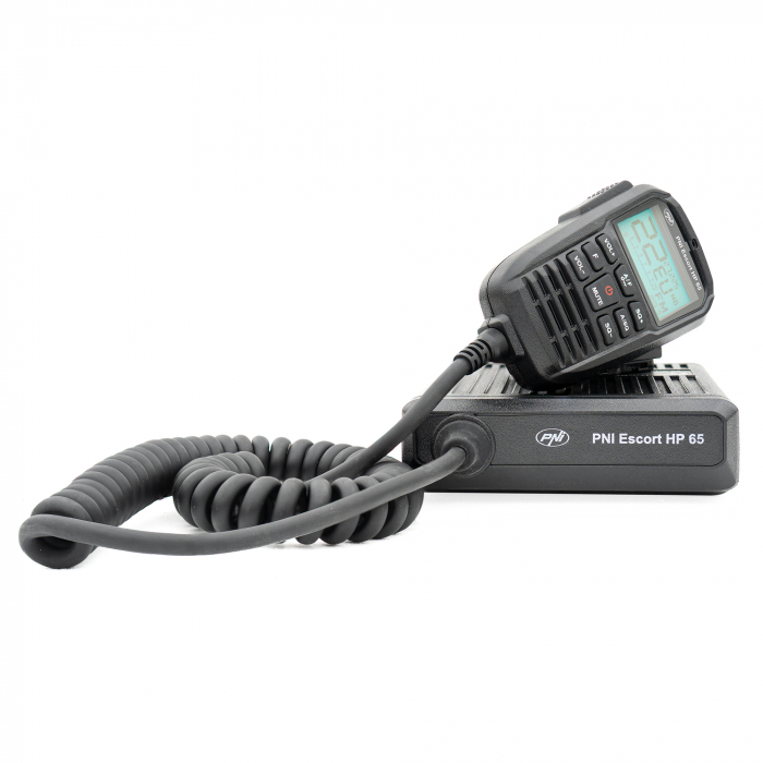 Statie radio CB PNI Escort HP 65 ASQ, multi-norma, Noise Blanker, ASQ, SQ reglabil, 12 V - 24 V, mufa de bricheta inclusa [5]