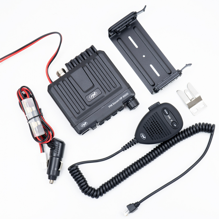 Statie radio CB PNI Escort HP 6500, multistandard, 4W, AM-FM, 12V, ASQ, RF Gain, mufa de bricheta inclusa AM/FM comutati doar in banda EU [8]