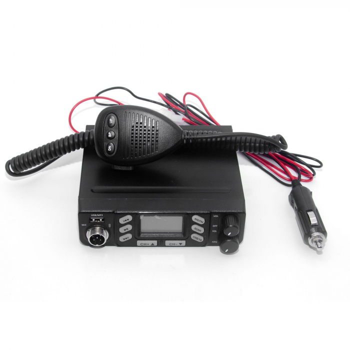 Statie radio CB PNI Escort HP 6800 ASQ, 12/24 V, MP3 player, mufa USB, 4W, AM-FM, mufa de bricheta inclusa [2]