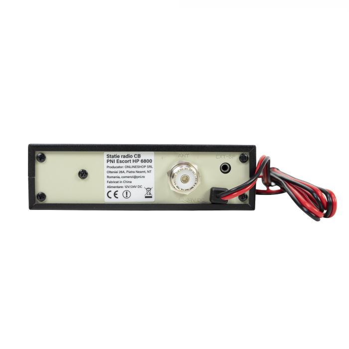 Statie radio CB PNI Escort HP 6800 ASQ, 12/24 V, MP3 player, mufa USB, 4W, AM-FM, mufa de bricheta inclusa [10]