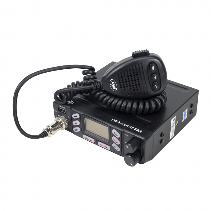 Statie radio CB PNI Escort HP 6800 ASQ, 12/24 V, MP3 player, mufa USB, 4W, AM-FM, mufa de bricheta inclusa [8]
