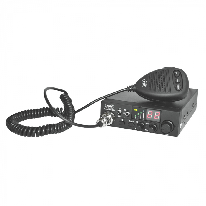 Statie radio CB PNI Escort HP 8000L cu ASQ reglabil, 12V, 4W, Lock, mufa de bricheta inclusa [1]