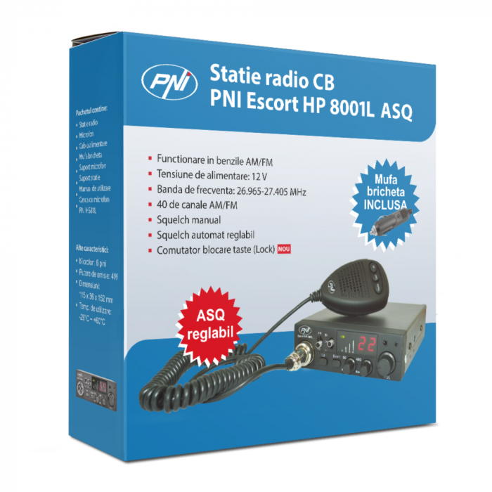 Statie radio CB PNI Escort HP 8001L ASQ include casti cu microfon HS81L [10]