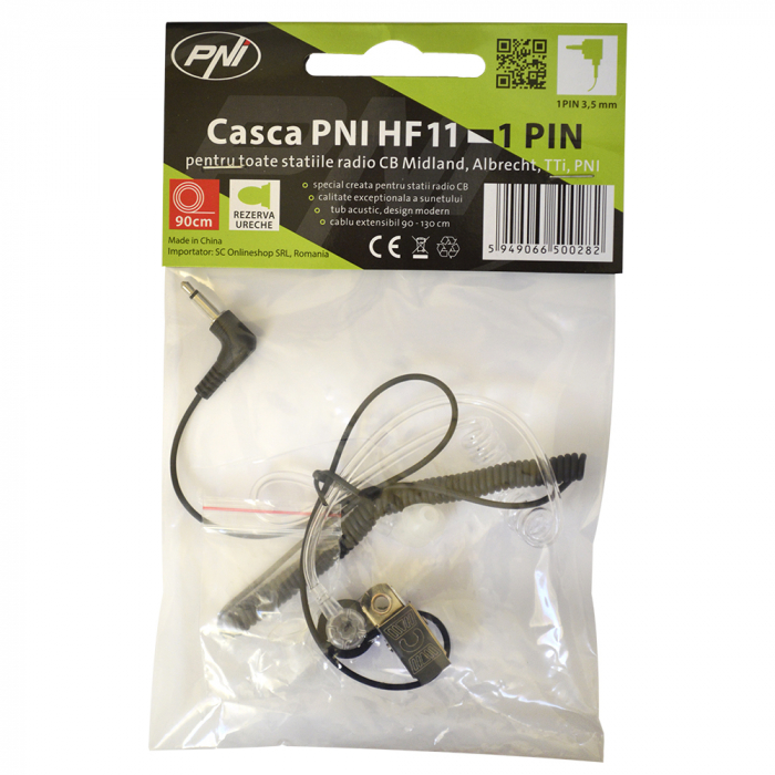 Statie radio CB PNI Escort HP 8024 ASQ alimentare 12V-24V + Casca PNI HF11 cu 1 pin [3]