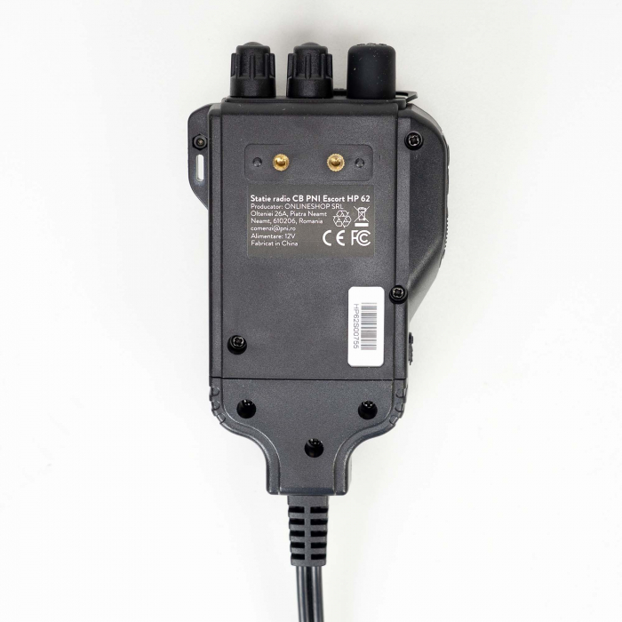 Statie radio CB portabila PNI Escort HP 62, multi standard, 4W, 12V, AM-FM, ASQ reglabil pe 5 niveluri, RF Gain pe 9 niveluri, Dual Watch, Scan, Lock [15]