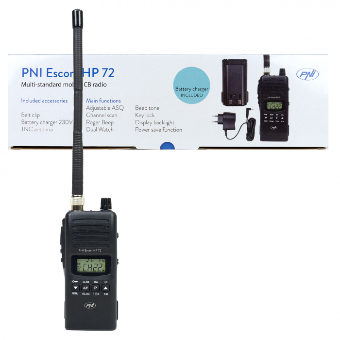 Statie radio CB portabila PNI Escort HP 72 4W, AM-FM, ASQ, Dual Watch, Scan, fara acumulator [11]