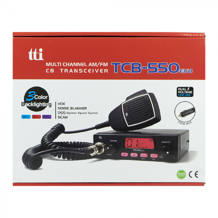 Statie radio CB TTi TCB-550 EVO, DSS, VOX, Filtru NB, Scan, ecran multicolor, 12-24V [6]