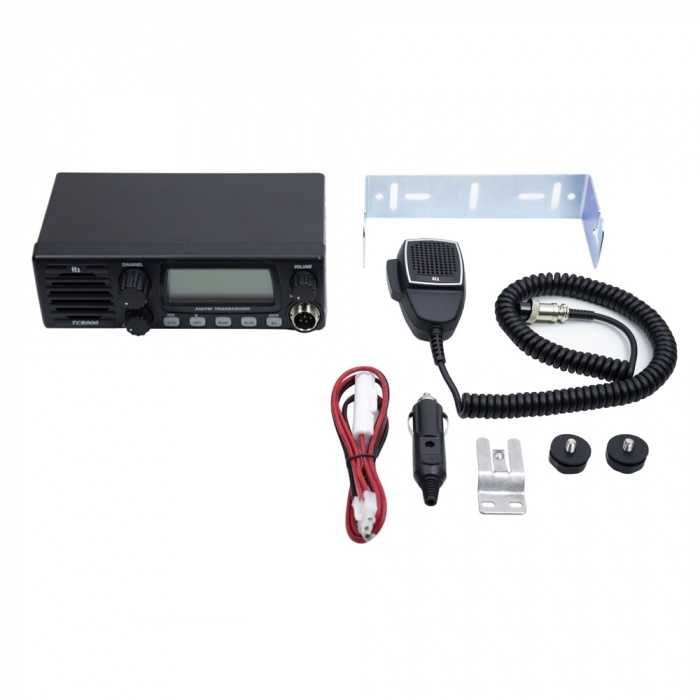 Statie radio CB TTi TCB-900 alimentare 12-24V cu difuzor frontal, AM-FM, 12V-24V, 4W, Scan, ASQ, Lock [5]