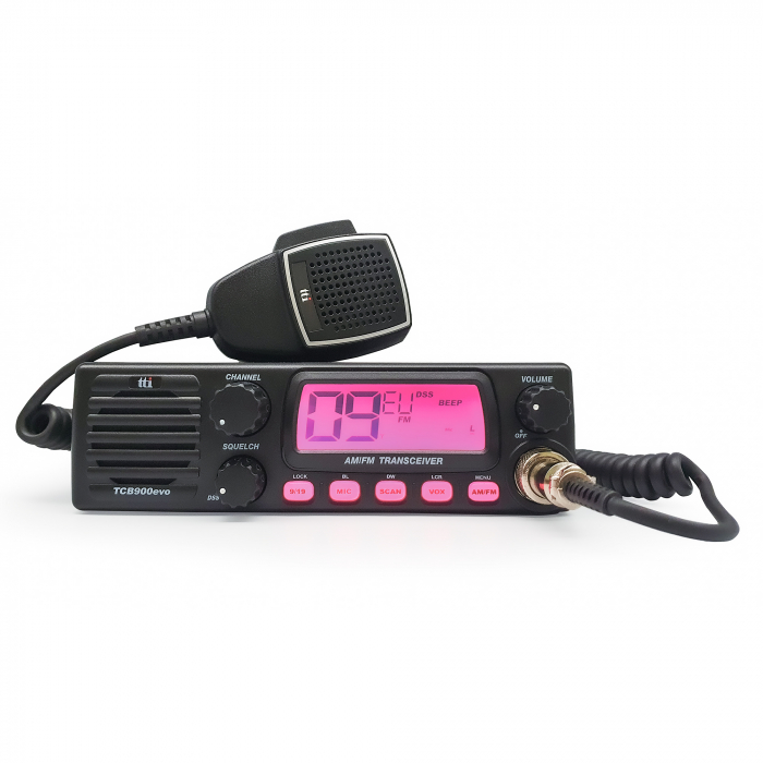 Statie radio CB TTi TCB-900 EVO, DSS, SQ, Dual Watch, Mic Gain, 12V-24V, conector dongle Bluetooth [1]