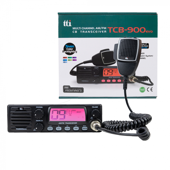 Statie radio CB TTi TCB-900 EVO, DSS, SQ, Dual Watch, Mic Gain, 12V-24V, conector dongle Bluetooth [9]