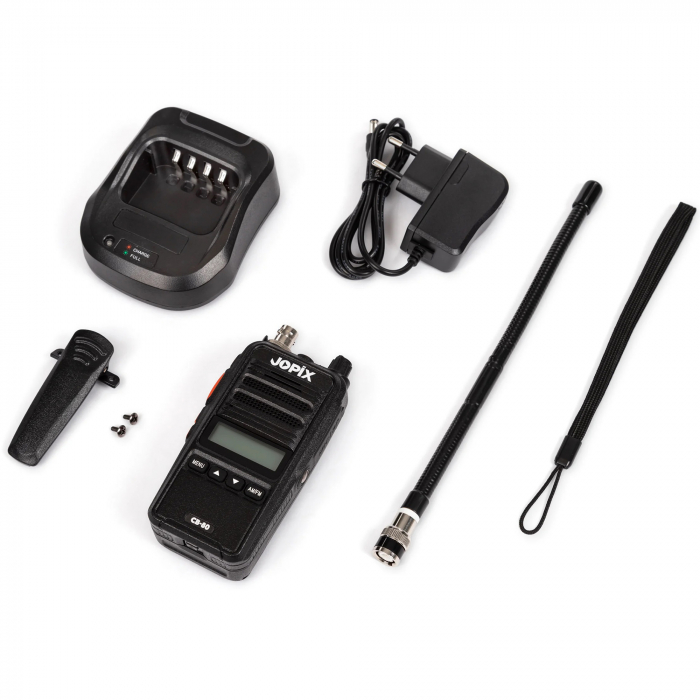 Statie radio portabila CB JOPIX CB-80 AM/FM, ASQ, 40CH, 4W, 2600 mAh Li-Ion, negru [6]
