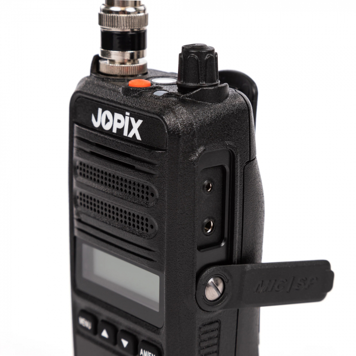 Statie radio portabila CB JOPIX CB-80 AM/FM, ASQ, 40CH, 4W, 2600 mAh Li-Ion, negru [8]