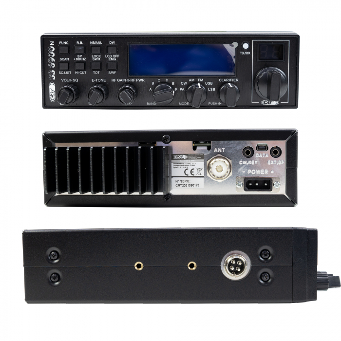 Statie radioamatori CRT SS 6900 VOX CB, AM, FM, USB, SSB, CW, PA, 28-29.7Mhz, ASQ, RF Gain, Roger Beep, 12V, programabil [4]