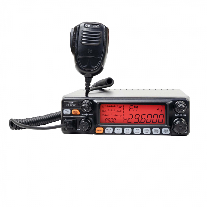 Statie radioamatori CRT SS 8900 AM, FM, LSB, USB, CW 28-29.7Mhz, ASQ, RF Gain, Roger Beep, 12V, programabil [5]