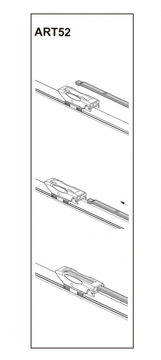 Stergator parbriz pasager CITROEN C3 11/2009-> COD:ART52 16" [1]